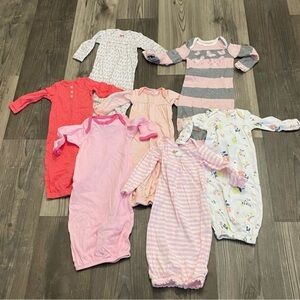 Burt’s Bees and Mixed Brands Baby Sleepers 0-3 Mths‎